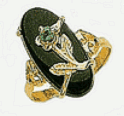 Womens Onyx Ring