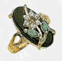 Womens Onyx Ring