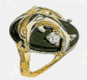 Womens Onyx Ring