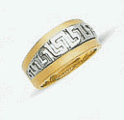 Womens Two Tone Gold Ring