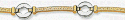 14k Imported Two Tone Bracelet