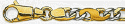 Fancy Two Tone Gold Link Bracelet