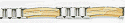 Mens Fancy Two Tone Gold Bracelet