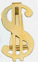 Gold Dollar Sign Money Clip