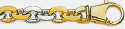 Fancy Two Tone Gold Link Bracelet