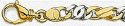 Fancy Two Tone Gold Link Bracelet