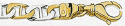 Fancy Two Tone Gold Link Bracelet