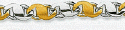 Fancy Two Tone Gold Link Bracelet