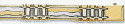 Mens Fancy Two Tone Gold Bracelet