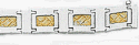 Mens Fancy Two Tone Gold Bracelet